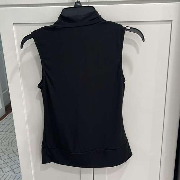 George stretch women’s XS black sleeveless lightweight dressy shell with band - Picture 2 of 11